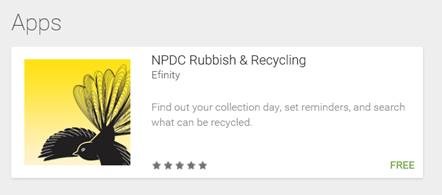 NPDC Rubbish Recycling App